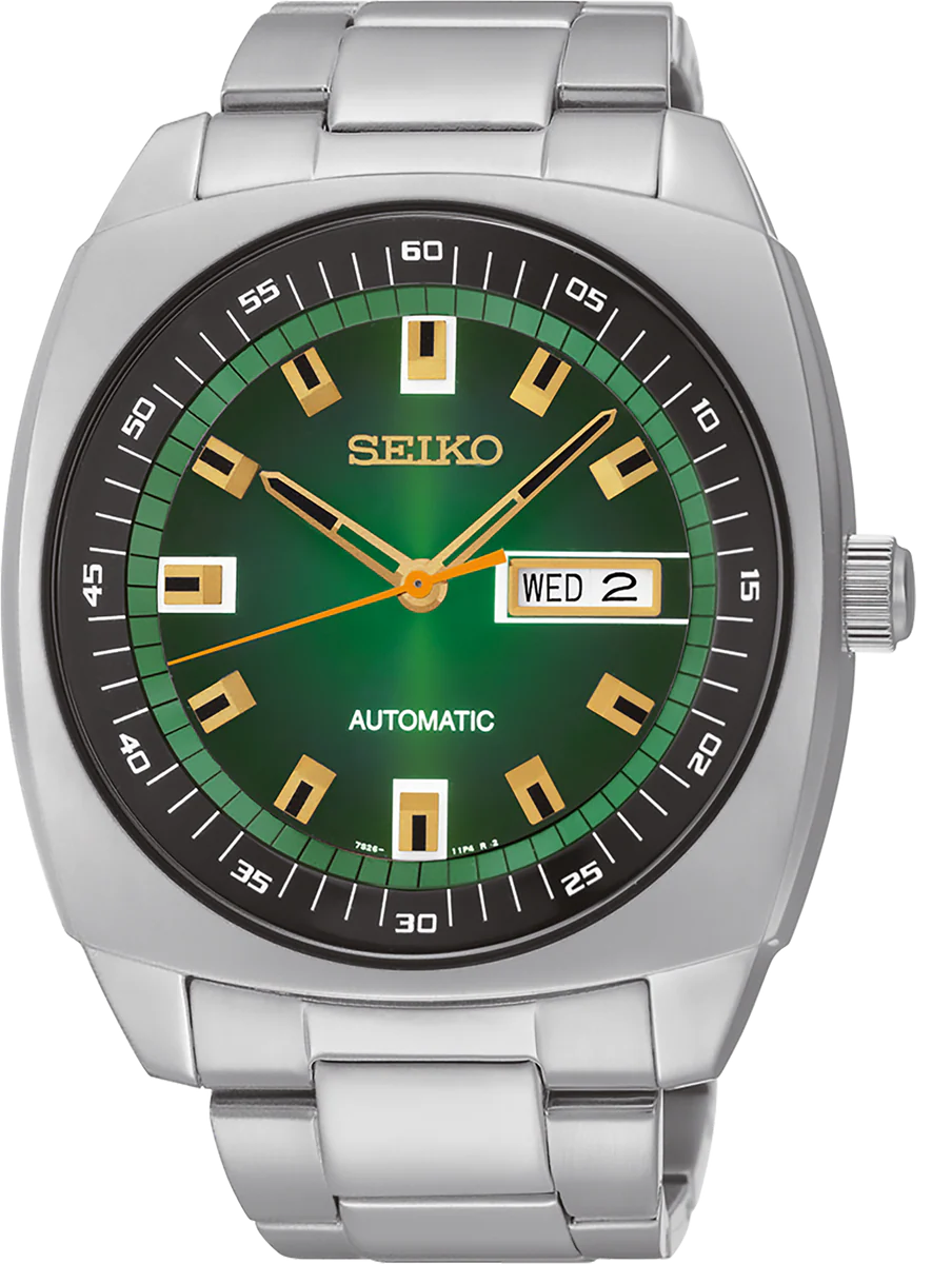 Seiko Recraft Automatic Watch Green Dial 43.5mm Stainless Steel – SNKM97