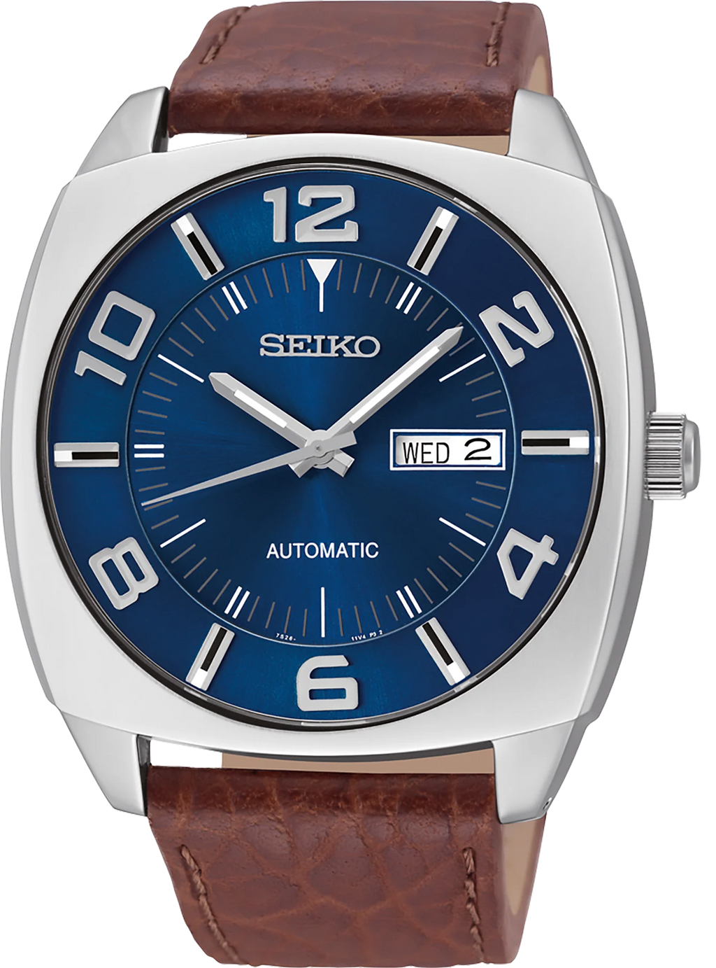 Seiko Recraft Automatic Watch Blue Dial 43.5mm Stainless Steel Case – SNKN37