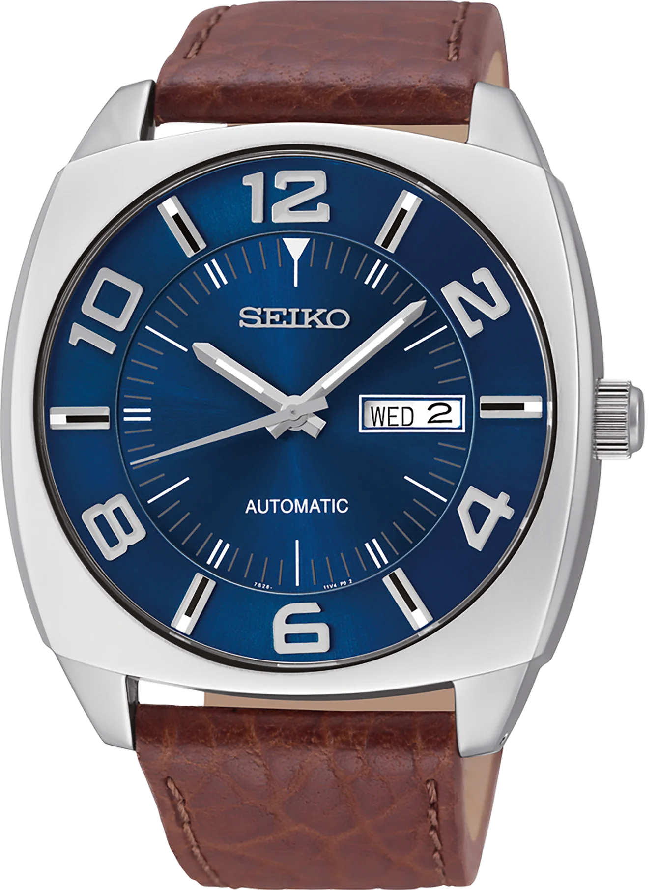 Seiko Recraft Automatic Watch Blue Dial 43.5mm Stainless Steel Case – SNKN37