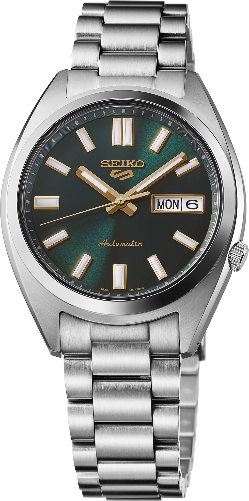 Seiko 5 Sports SNXS Automatic Watch Green Dial 37mm Stainless Steel – SRPL57